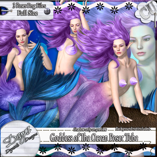 GODDESS OF THE OCEAN TUBE PACK CU - Click Image to Close